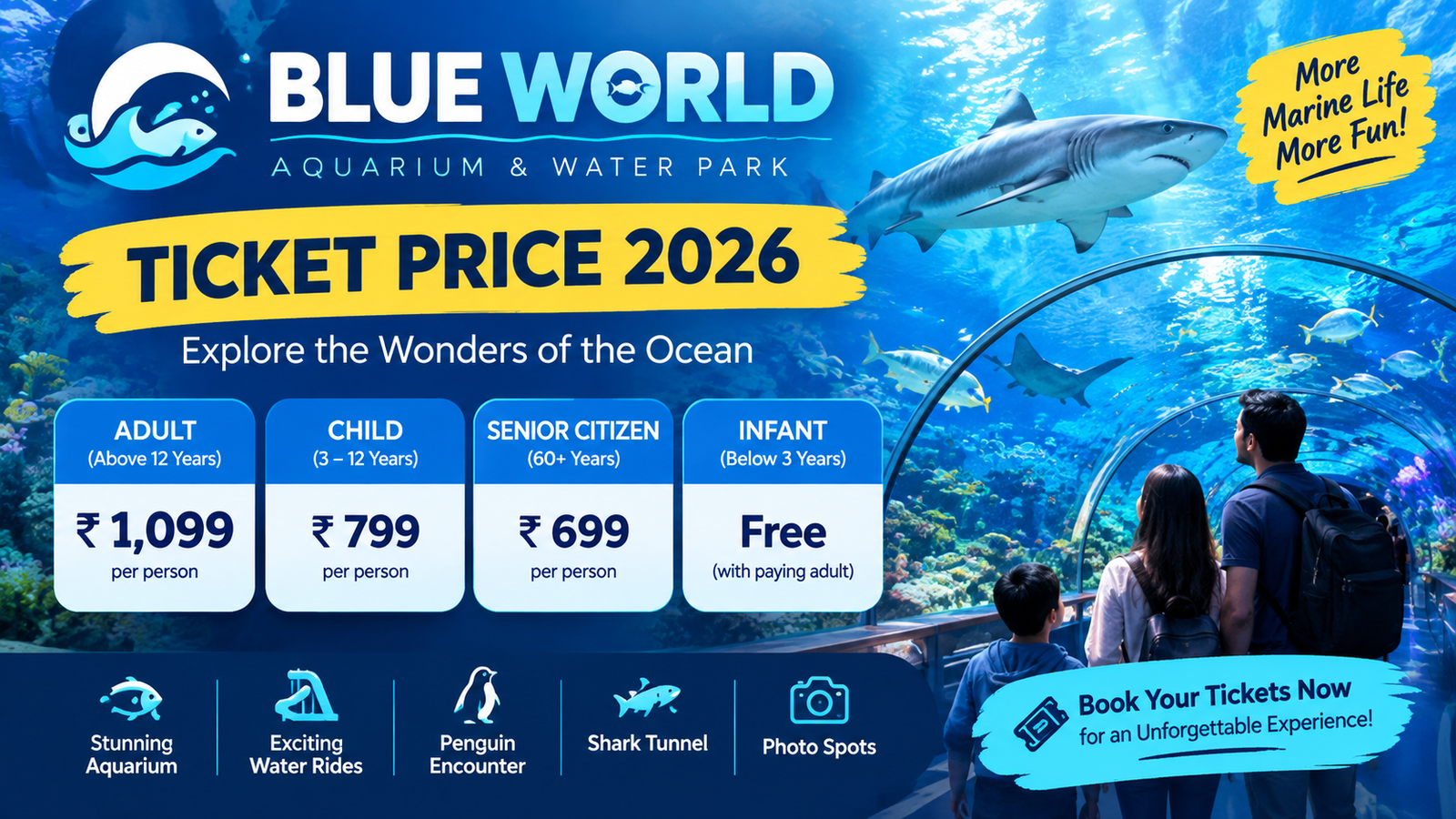 Blue World Ticket Price 2026