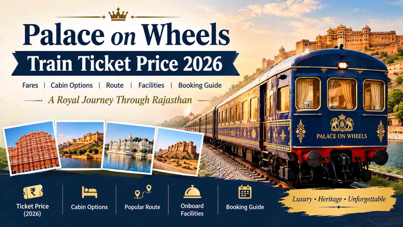 Palace on Wheels Train Ticket Price 2026: Complete Fare, Route, Facilities and Booking Guide