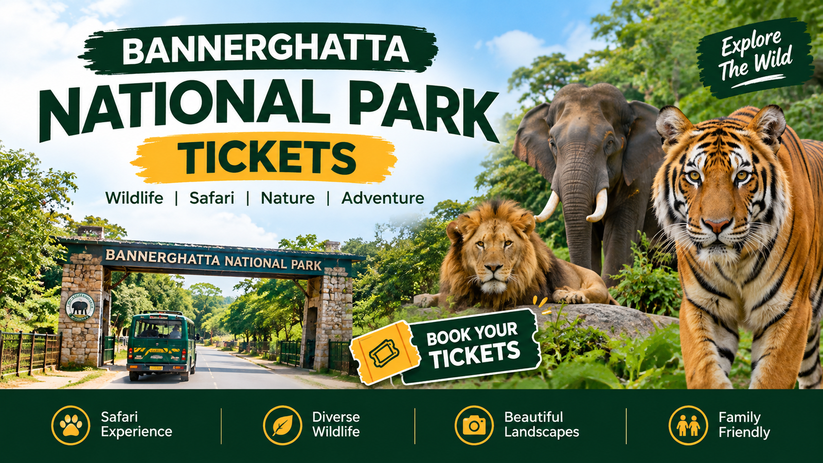 Bannerghatta National Park Tickets: Price, Safari, Booking & Timings 2026