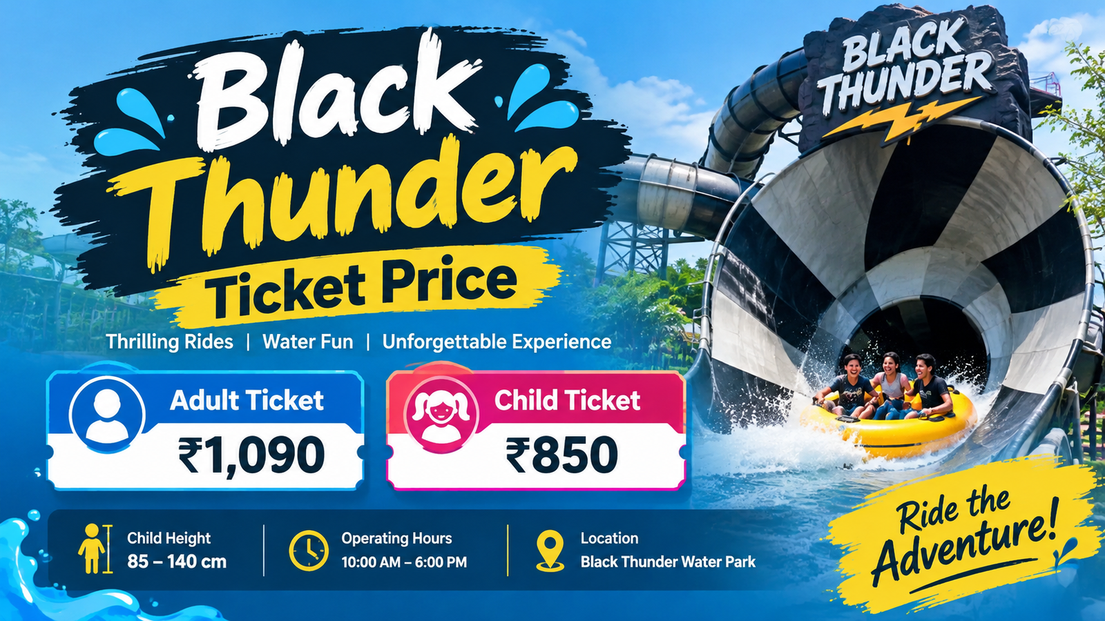 Black Thunder Ticket Price: Latest Entry Fees, Rides, Timings and Booking Guide