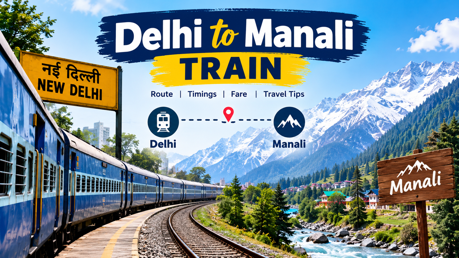 Delhi to Manali Train