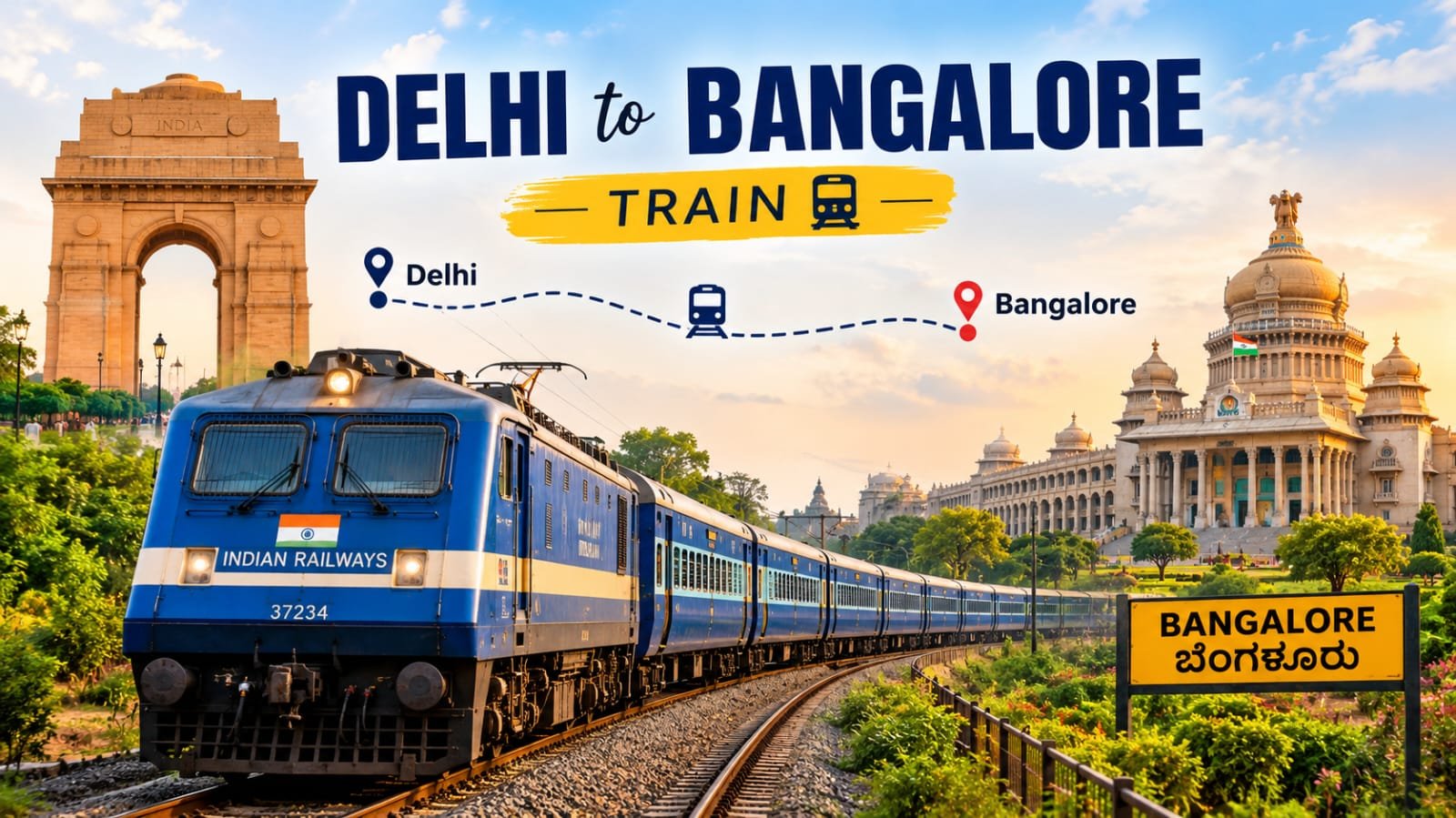 Delhi to Bangalore Train: Distance, Timings, Ticket Price and Route Guide